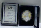 2010 W 1oz US American Silver Eagle $1 Dollar Proof Bullion Original Box /COA