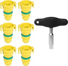 6 Pack Oil Drain Plug Compatible with Ford F-150 F150 Mustang Bronco Explorer Ed