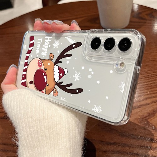 For Samsung S25 Ultra S24FE S23 A17 A15 A16 A56 A55 Cartoon Christmas Case Cover - Picture 17 of 21