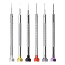 Multi functional Colored Slotted Screwdriver Set for Watch and Glasses Repair