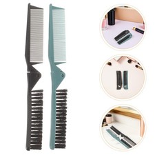 6Pcs Portable Folding Hair Brush and Comb Combo Durable Styling Tool for Men