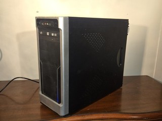 VTG APEX PC 389 C Black Steel ATX Mid Tower Computer Case ASUS & NVIDIA PARTS!
