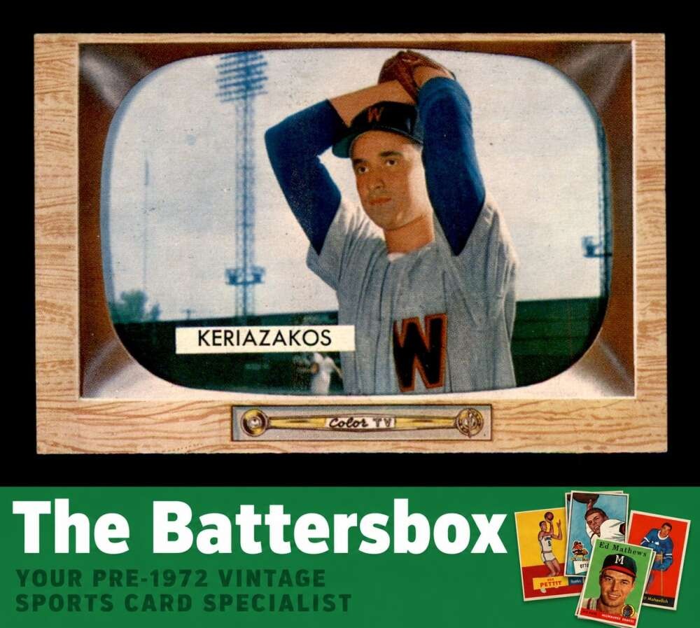 1955 Bowman #14 Gus Keriazakos RC NM/NM+ X3755659