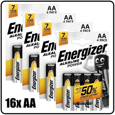16x Energizer Alkaline Power AA Mignon Batterien (16 Stück)