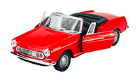 Welly Old Timer Peugeot 404 Cabriolet Rot 1:34 Die Cast Metal Neu Im Kasten