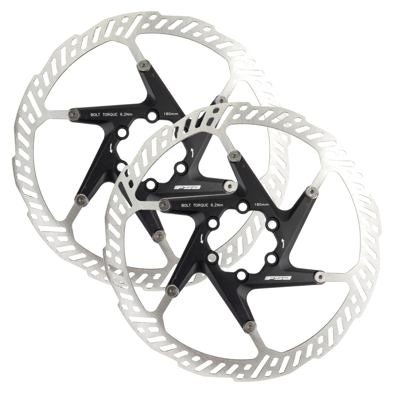 Комплект из 2-х дисковых роторов K-Force с полной передачей хода 2шт плавающий 180 мм 22490₽