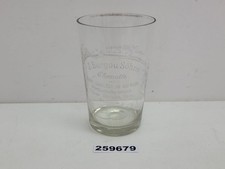 Glas Trinkglas alt antik J. Bargo u. Söhne Chemnitz Kaufhaus um 1900  #259679