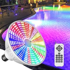 Bombilla LED Piscina: 120V 45W RGBW Luz Piscina para Piscina Subterránea con 15 Luces Mo