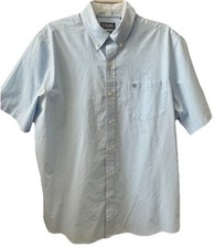 Chaps Ralph Lauren Dress Shirt Mens XL Collared Short Sleeve Button Up Easy Care