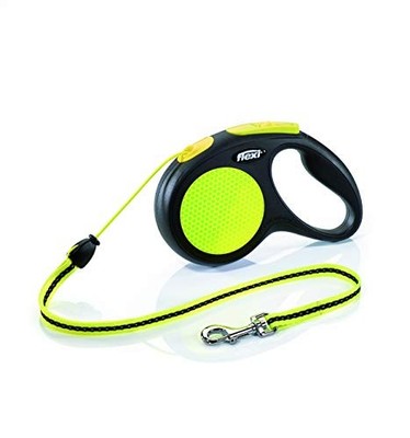 Flexi New Neon Cord Medium 5m Hundeleine für Hunde unter 20kg von JP