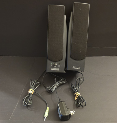 Altec Lansing 120 2.0 Wired Computer Speakers, Black, 3.5mm AUX, Type A