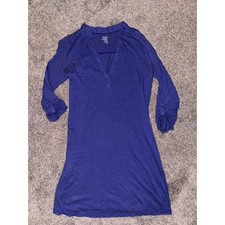 Old Navy Women's Blue V-Neck T-Shirt Dress