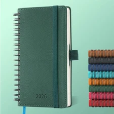 Planner 2026 Daily Weekly and Monthly,6.5"x3.75",12 Months Spiral Bound Calen...