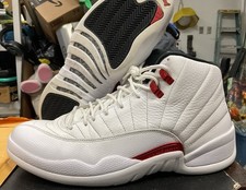 Nike Air Jordan 12 XII Retro Twist Blanco Rojo Talla 11 Tenis CT8013-106 Usadas
