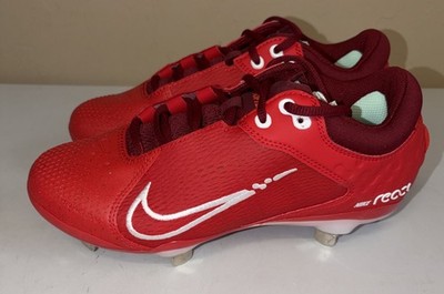Nike Hyperdiamond 4 Elite Metal Softball Cleats Red CZ5917-616 women Size 7.5