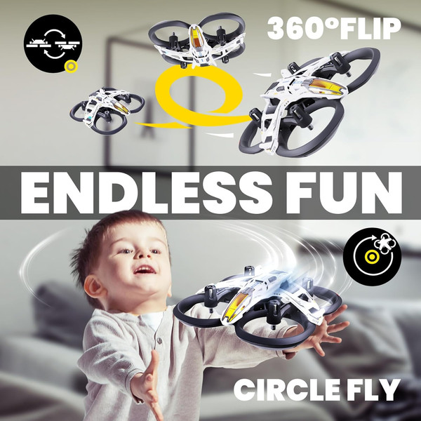 Alternate view of Mach 500 Tiny Drones Kids, Mini Micro Nano Indoor Quadcopter Age 8-12
