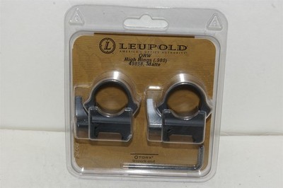 Leupold QRW .980'' High Scope Rings 49858 Matte Black NEW