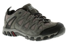 Karrimor Herren Wanderschuhe Turnschuhe Supa 5 Leder Schnürschuhe grau UK Größe