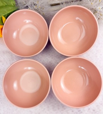 Vintage Set of 4 DALLAS WARE #B-79 Peachy 5-1/2  MELAMINE Bowls Cereal/Soup