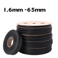 Image of Adhesive Heat Shrink 3:1 Black Waterproof Heatshrink Glue Lined Tube Sleeve
