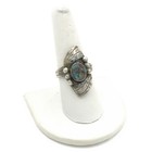 Southwest Sterling Turquoise Red Coral Black Onyx 4.5-9.25 Ring Lot of 5#S5635-4 — photo 3