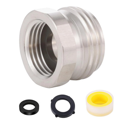 #ad #ad Garden Hose to Shower Pipe Arm Handshower Adapter G1 2 Female to GHT 3 4 Ada... $13.19