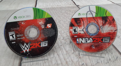 Microsoft Xbox 360 NBA 2K15/W2K16 [LOT 2 DISC'S ONLY]