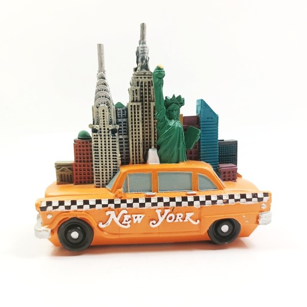 New York Poly Modell Souvenir Amerika Taxi Freiheitsstatue Skyline-image