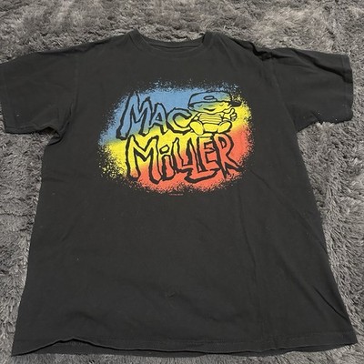 Mac Miller 2012 Thumbs Up Dope Kid Logo T-Shirt Black Sz Medium Rap Hip Hop