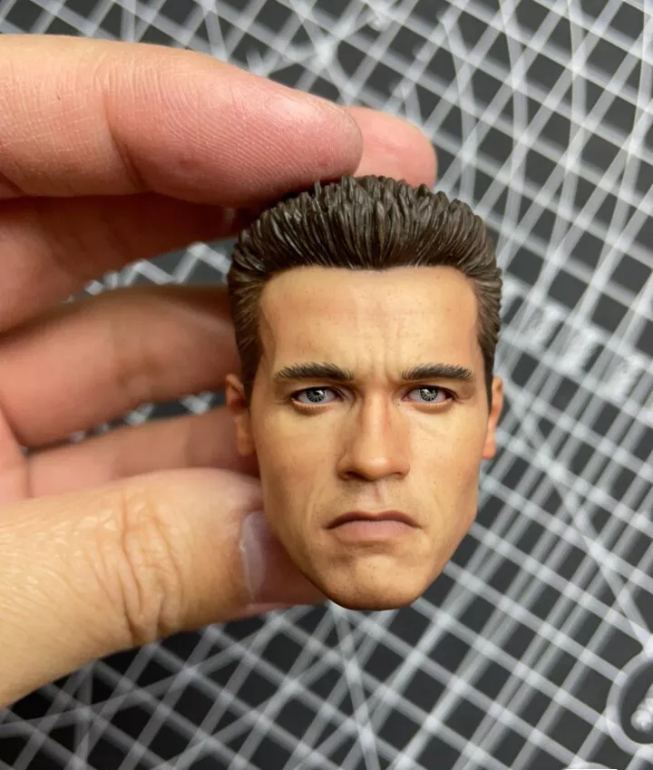 Hot toys 1/6 DX10 Terminator 2 Judgement Day T2 T-800 Head Sculpt  Collectible