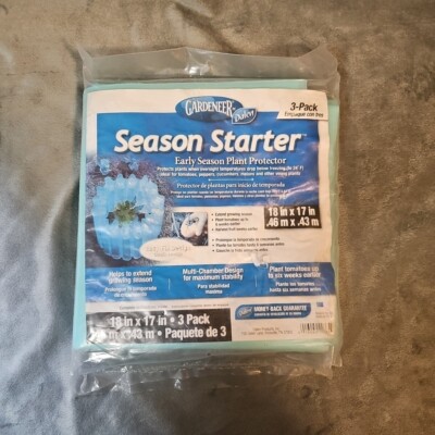 3Pk Gardeneer Season Starter 18 In. L. x 17 In. W. Plastic Plant Protector 420 