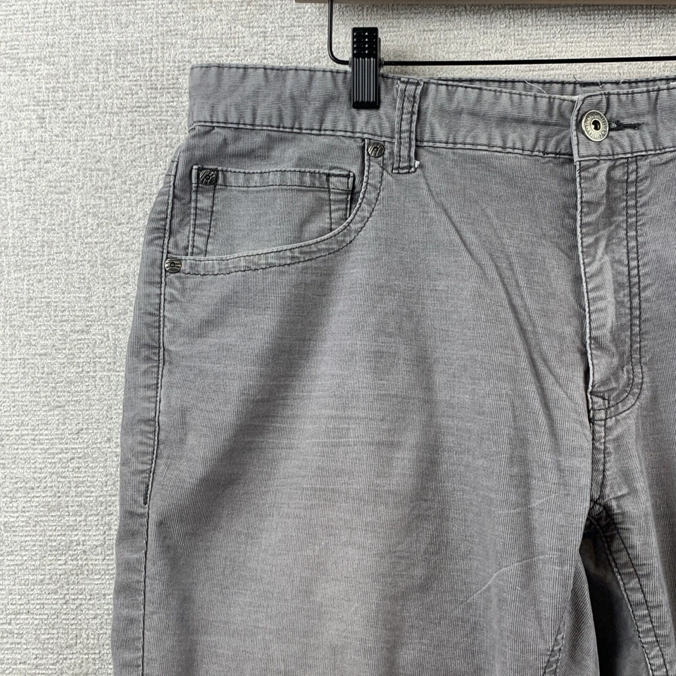 INTERNATIONAL CONCEPT Берлин вельветовые брюки мужские размер 40 x 30 (28) тонкий серый папа - Изображение 4 из 4