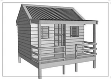 CUBBY HOUSE - PLAY HOUSE - "Great Aussie Outback Style" - Building Plans V4