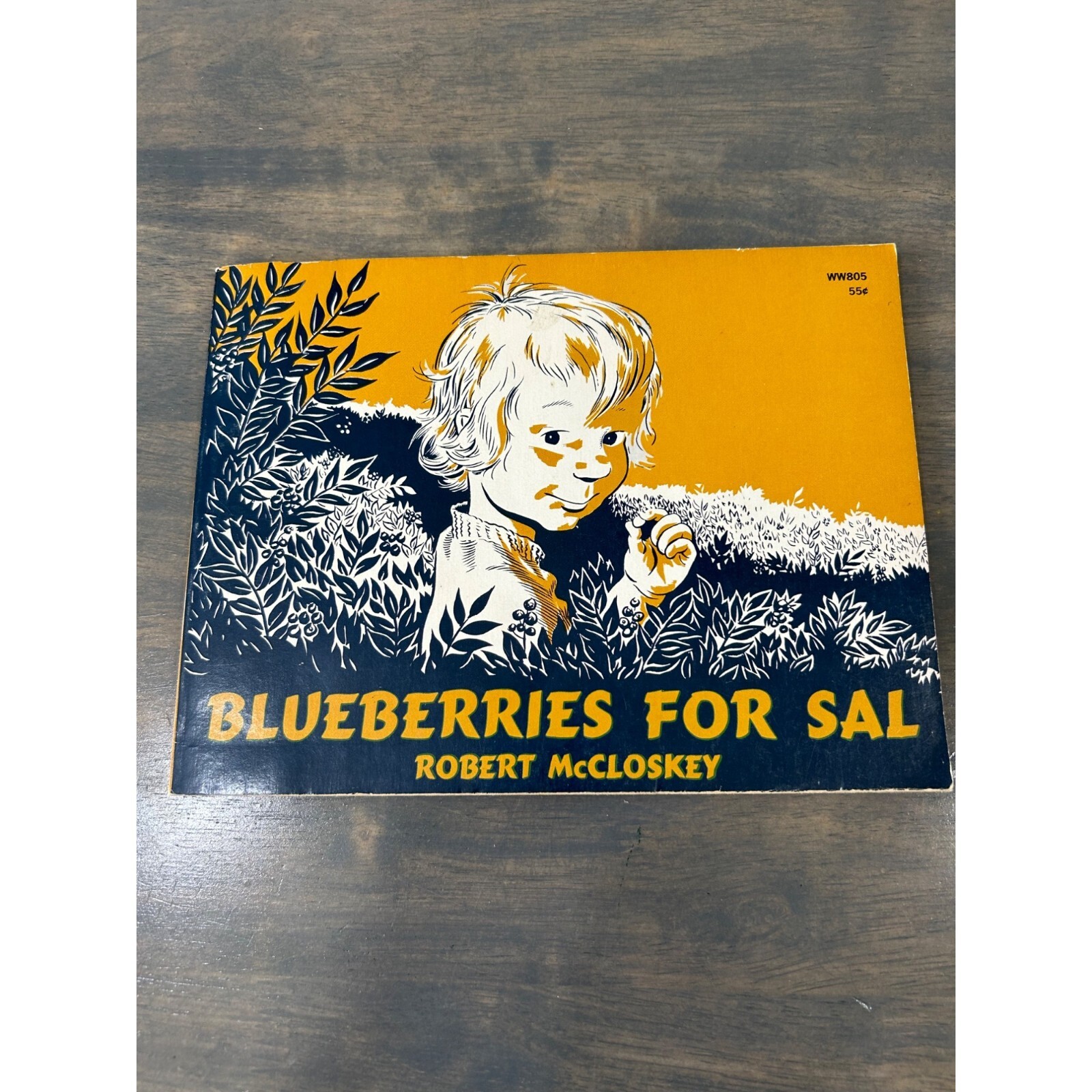 Vintage Children's Paperback Book BLUEBERRIES FOR SAL by Robert