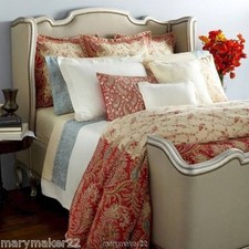 NIP 100 Ralph Lauren Mirabeau Paisley Cream STANDARD Pillow Sham 100 Cotton