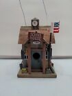 Schoolhouse Wood Craft Art Bird House Home Garden Decoration Bs2