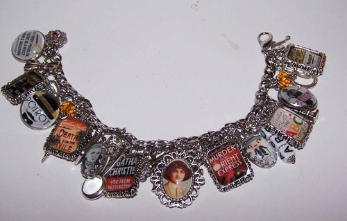 Agatha Christie Books Poirot Miss Marple Charm Bracelet Hand Crafted - Picture 4 of 7