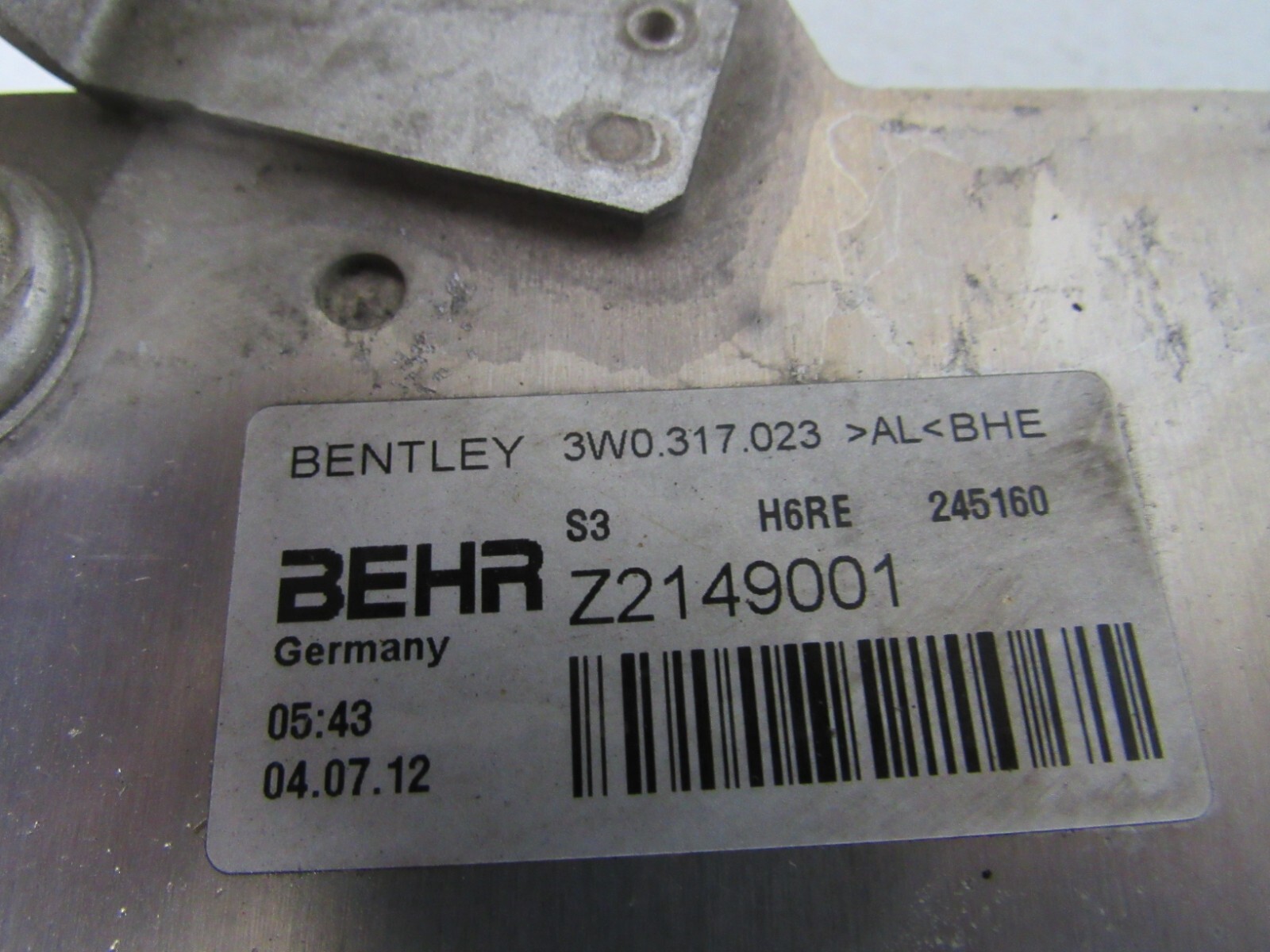 2013 BENTLEY CONTINENTAL GTC GT V8 GEAR OIL COOLER HEATER CORE OEM -6872