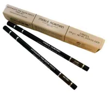 Merle Norman AUTOMATIC FINE BROW PENCIL TWIN SET...  Shade is DARK BROWN....NEW
