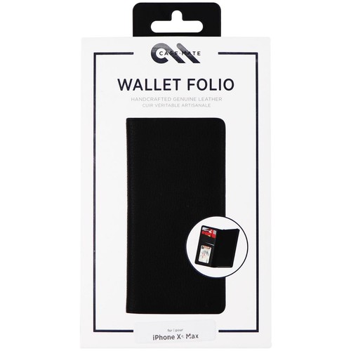 CaseMate Wallet Folio Genuine Leather Case for Apple iPhone XS Max