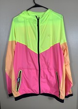 Nikelab Kim Jones Collab Women Neon Pink Orange Hooded Windrunner Jacket Xl Nike