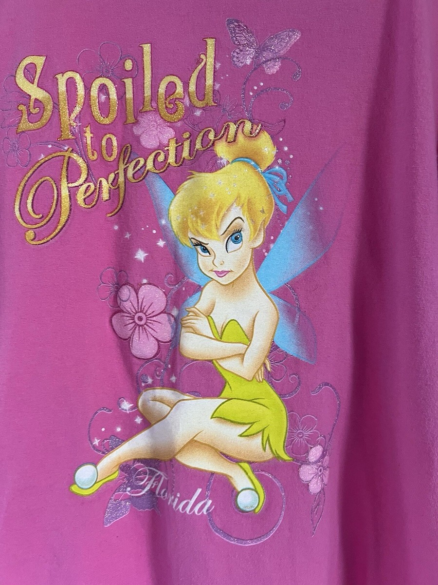 Disney - TINKERBELL - Spoiled to Perfection - Pink SS Tee -women's