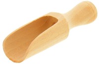 2 X SchäUfelchen Schaufel Maß SchüPpe Schippe Rund L 7,5 Cm Aus Buchenholz