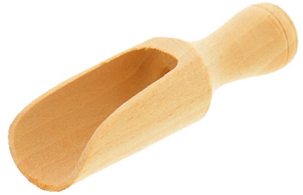 10 X SchäUfelchen Schaufel Maß SchüPpe Schippe Rund L 7,5 Cm Aus Buchenholz-image