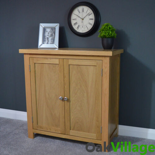 Oakley Oak Linen Cupboard Small / Storage Cabinet / Sideboard / Solid Wood - Picture 1 of 9