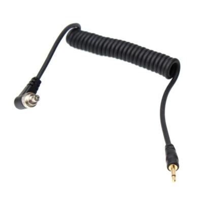 2.5mm to Male FLASH PC Sync Cable Cord with Screw Lock for Canon Nikon Seagull