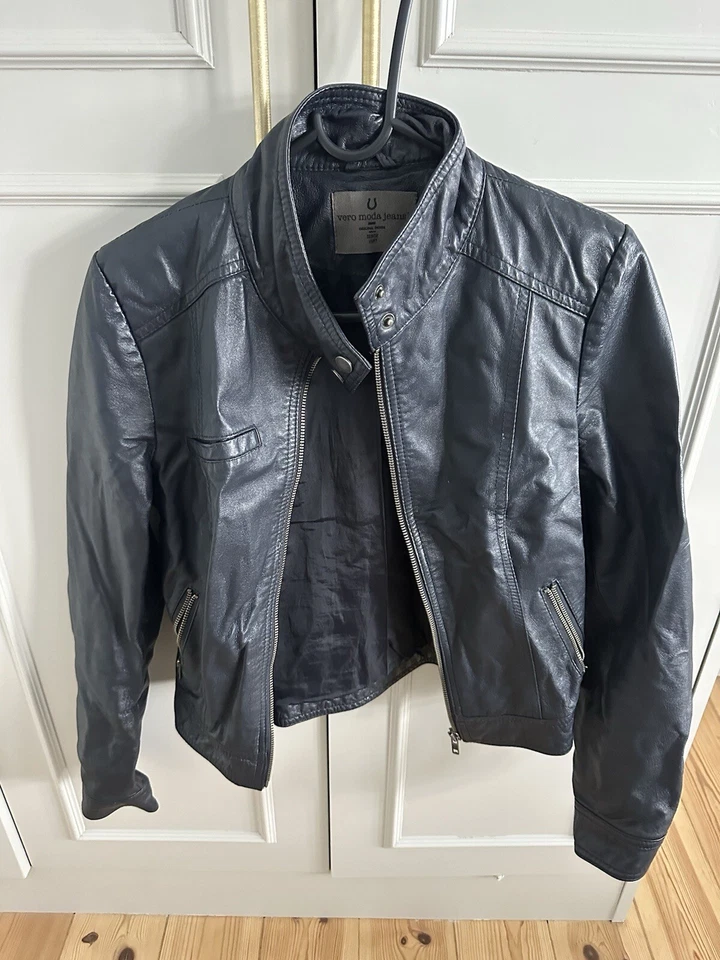 vero moda leather jacket - Image 2 of 3