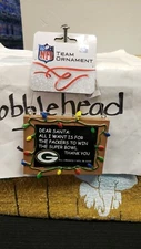 NWT GREEN BAY PACKERS CHRISTMAS HOLIDAY TREE ORNAMENT "CHALKBOARD SANTA LETTER"