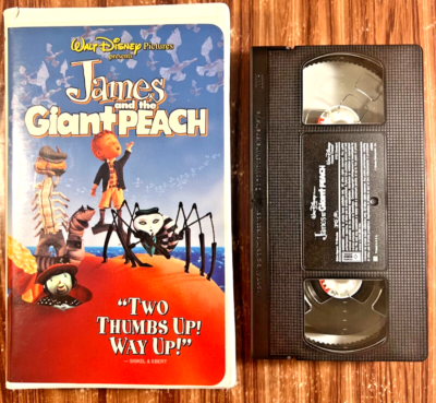 James and the Giant Peach VHS Movie Walt Disney Movie 1996 Musical
