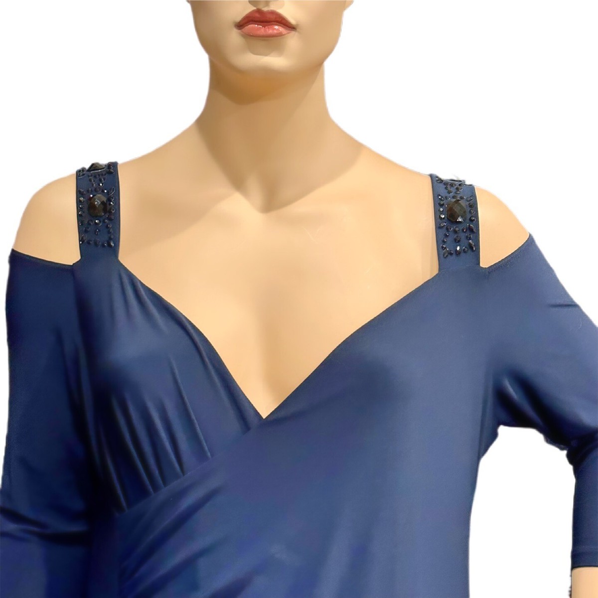 IGIGI Jeweled Siren Maxi Dress Size 18/20 Blue Bra-Friendly Floor Length  NWT | eBay